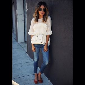 Hudson Krista Ankle Skinny Raw Hem Jeans ENTA